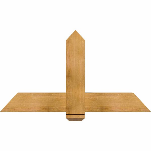 Ekena Millwork Eugene Rough Sawn Timber Gable Bracket, Western Red Cedar, 48"W x 26"H x 4"D x 6"F, 13/12 Pitch GBW048X26X0406EUG00RWR - main